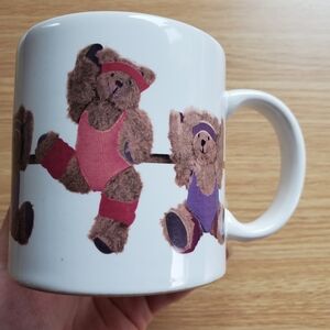 Vintage Teddy Bear Gymnastics‎ Coffee Mug